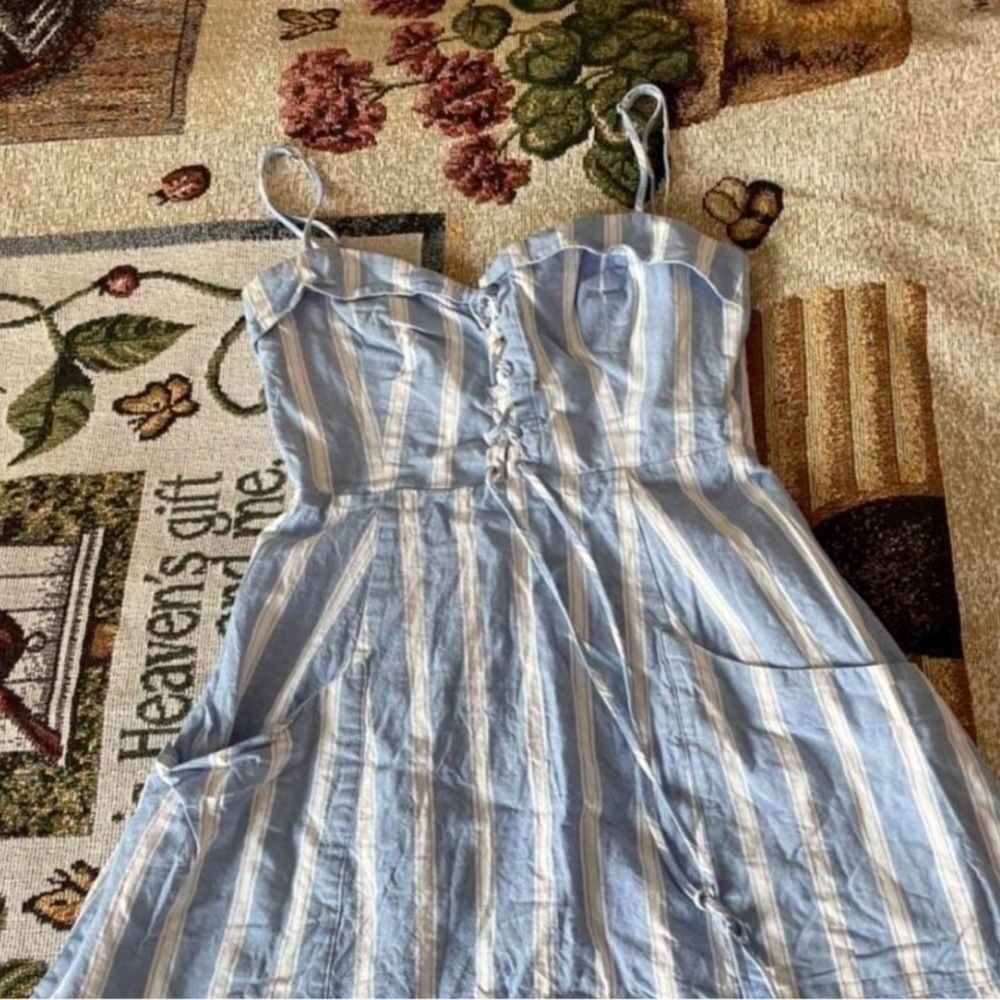 Reformation Lorimer Striped Mini Dress - Picture 6 of 8